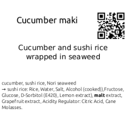 Cucumber Maki