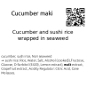 Cucumber Maki