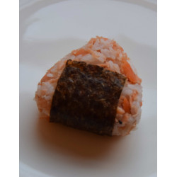 Salmon flake onigiri