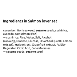 Salmon lover set