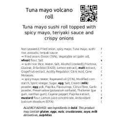 Tuna mayo volcano roll