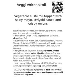 Veggi volcano roll